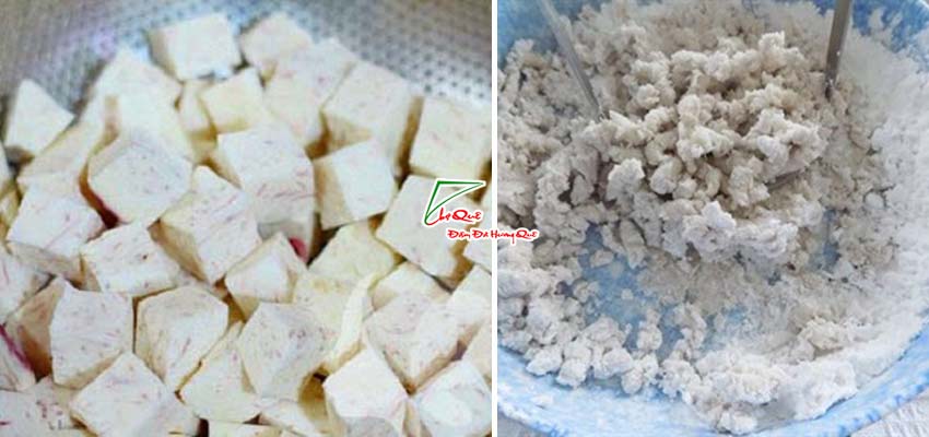 luộc v&agrave; l&agrave;m nhuyễn khoai